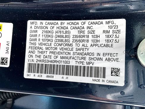 Certified 2024 Honda CR-V EX image 66