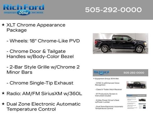 Certified 2023 Ford F150 XLT w/ Equipment Group 301A Mid AWD/4WD image 67