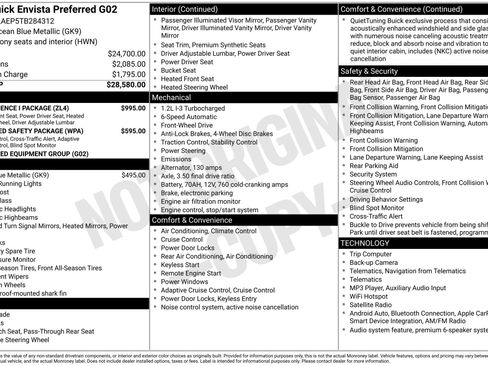 New 2026 Buick Envista Preferred w/ Convenience I Package FWD image 39