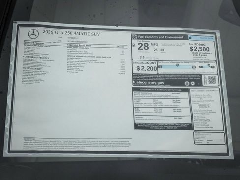 New 2026 Mercedes-Benz GLA 250 GLA 250 image 24