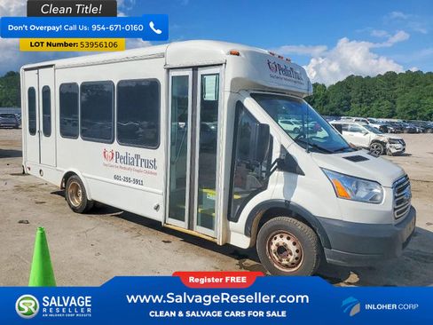 Used 2019 Ford Transit 350 156 DRW w/ Shuttle Bus Prep Package RWD image 1