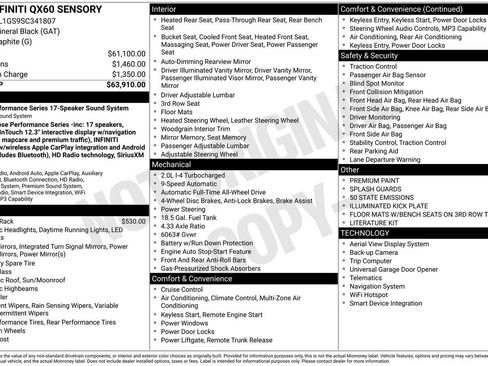 Certified 2025 INFINITI QX60 Sensory image 34