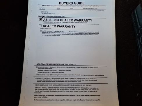 Used 2018 INFINITI Q50 Luxe w/ Cargo Package (L95) image 35