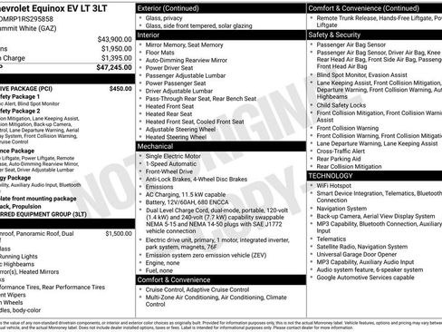 Certified 2024 Chevrolet Equinox EV LT w/ LPO, Active Package FWD image 5