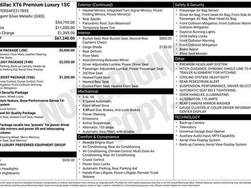 Used 2023 Cadillac XT6 Premium Luxury w/ Platinum Package FWD image 1