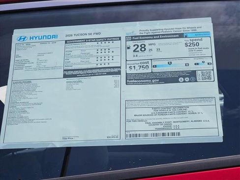 New 2026 Hyundai Tucson SE FWD image 17