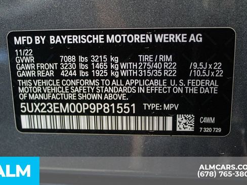 Used 2023 BMW X7 xDrive40i w/ M Sport Package image 46