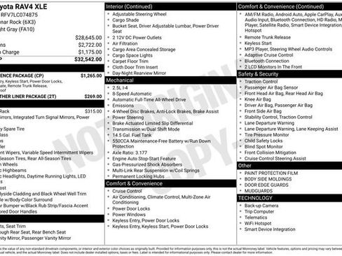 Used 2020 Toyota RAV4 XLE w/ Convenience Package image 20