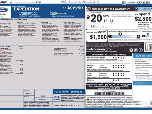 Used 2019 Ford Expedition XLT w/ Equipment Group 202A image 2