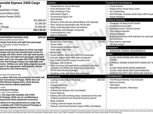 New 2025 Chevrolet Express 2500 w/ Driver Convenience Package image 27