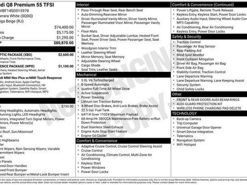 Certified 2025 Audi Q8 Premium w/ Black Optic Package image 36