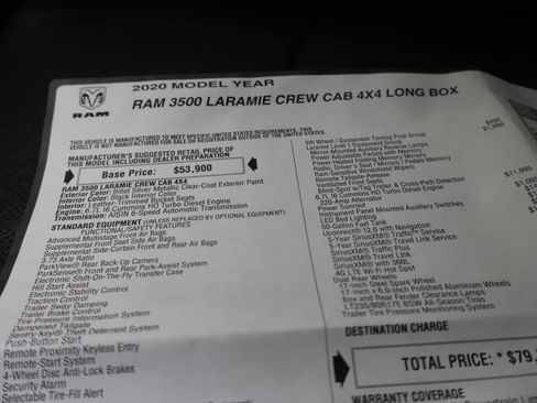 Used 2020 RAM 3500 Laramie AWD/4WD image 71