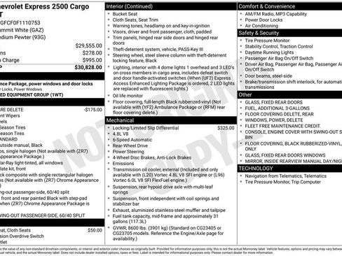 Used 2015 Chevrolet Express 2500 RWD image 9