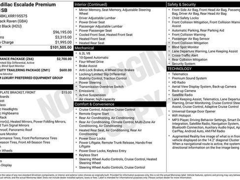 Certified 2024 Cadillac Escalade Premium Luxury w/ Performance Package AWD/4WD image 32