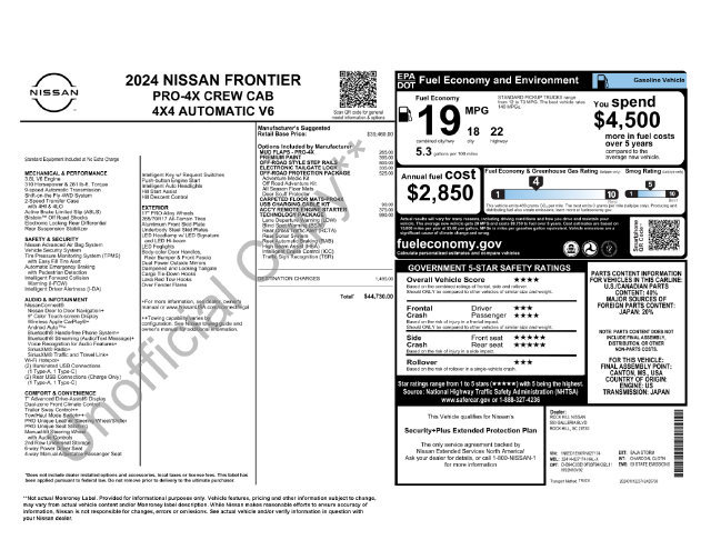 Used 2024 Nissan Frontier PRO-4X w/ Technology Package AWD/4WD image 12