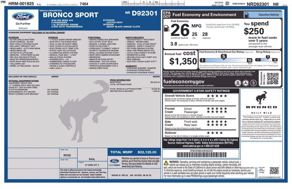 Used 2022 Ford Bronco Sport Big Bend AWD/4WD image 2