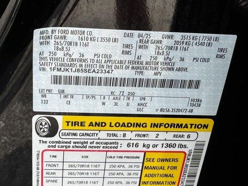 Used 2025 Ford Expedition Max Active AWD/4WD image 24