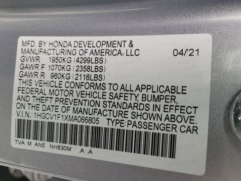 Used 2021 Honda Accord LX image 33