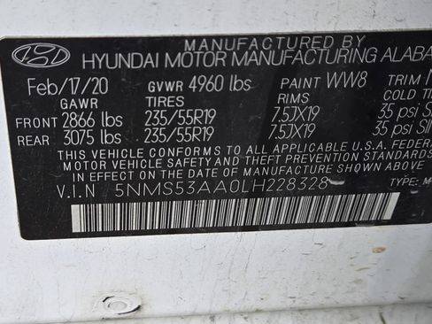 Used 2020 Hyundai Santa Fe Limited FWD image 12