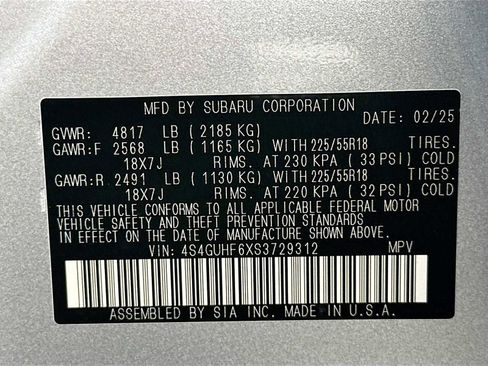 Certified 2025 Subaru Crosstrek 2.5i Sport w/ Crosstrek Mirror Package image 29