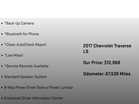 Used 2017 Chevrolet Traverse LS AWD/4WD image 12