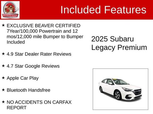 Used 2025 Subaru Legacy Premium image 4