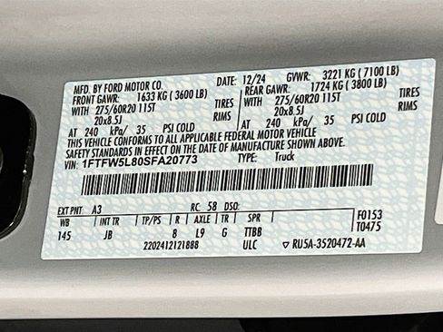 Used 2025 Ford F150 Lariat w/ Equipment Group 502A High AWD/4WD image 33