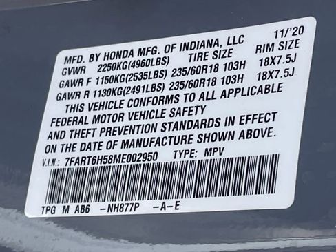 Certified 2021 Honda CR-V EX image 30