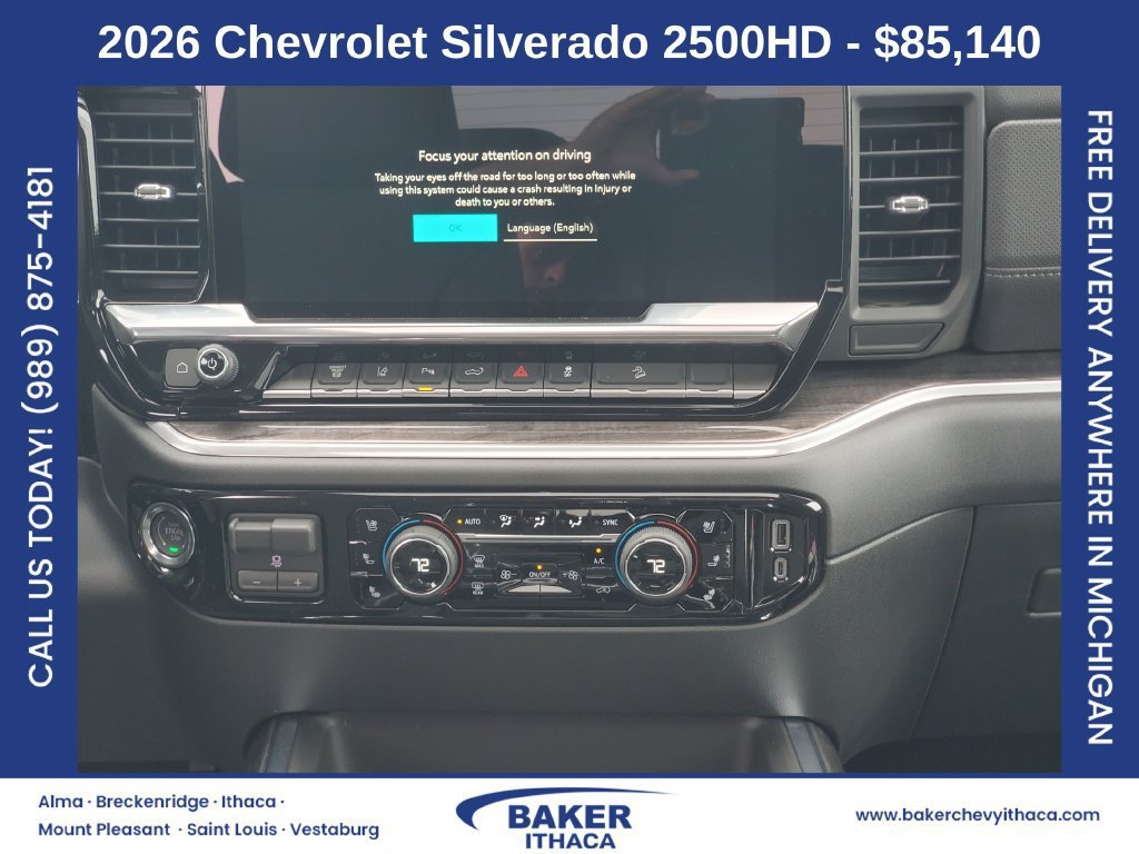 New 2026 Chevrolet Silverado 2500 LTZ w/ Trail Boss Package AWD/4WD image 33