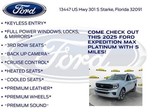 New 2025 Ford Expedition Max Platinum w/ Driver's Package image 10