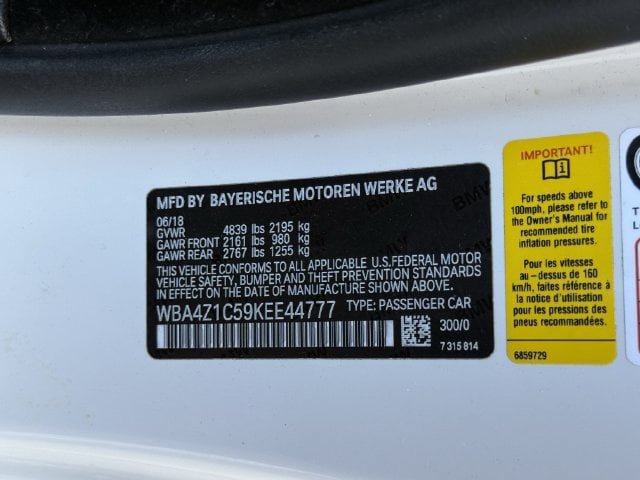 Used 2019 BMW 430i Convertible RWD image 30