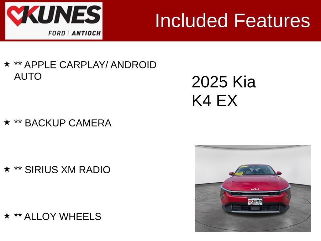 Used 2025 Kia K4 EX FWD image 3