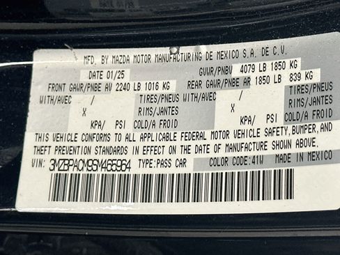 Used 2025 MAZDA MAZDA3 s FWD image 12