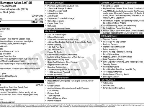 Used 2024 Volkswagen Atlas SE image 33