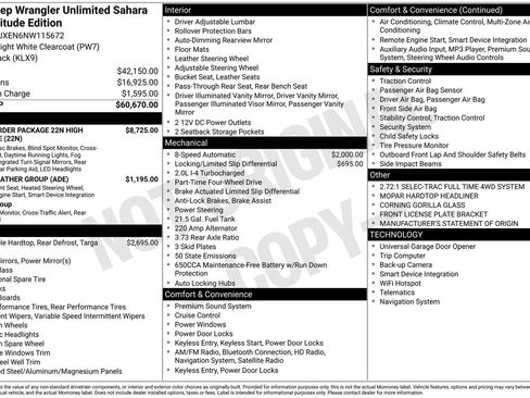 Used 2022 Jeep Wrangler Unlimited Sahara image 28