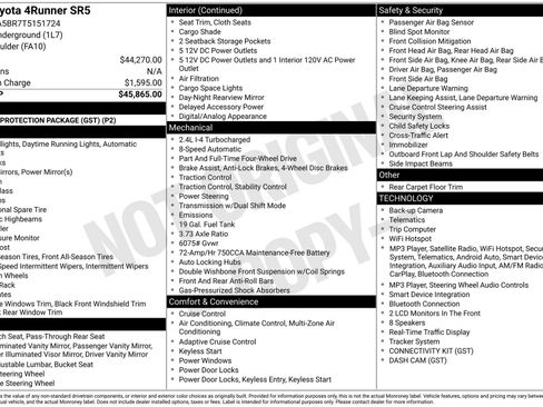 New 2026 Toyota 4Runner SR5 AWD/4WD image 16