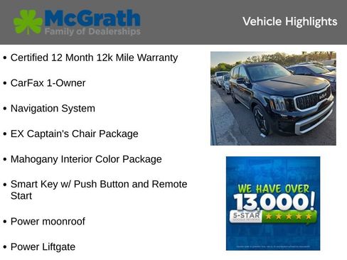 Used 2024 Kia Telluride EX w/ EX Captain's Chair Package FWD image 6