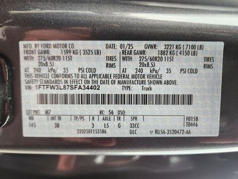 New 2025 Ford F150 XLT w/ Equipment Group 303A High image 25