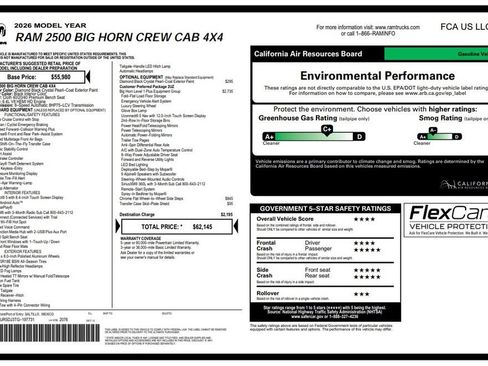 Certified 2026 RAM 2500 Big Horn AWD/4WD image 3