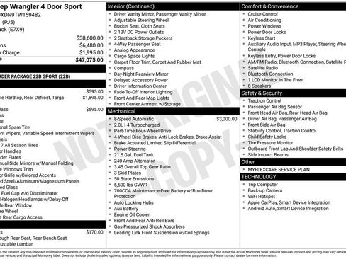 New 2026 Jeep Wrangler Unlimited Sport AWD/4WD image 3