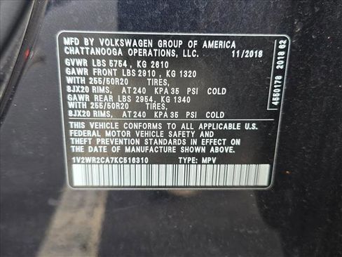 Used 2019 Volkswagen Atlas SE image 24