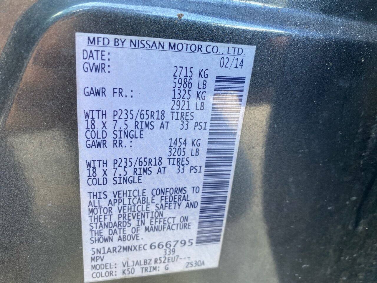 Used 2014 Nissan Pathfinder S FWD image 7