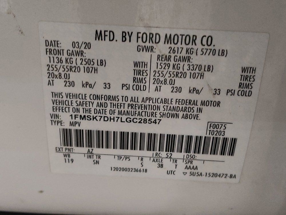 Used 2020 Ford Explorer XLT w/ Equipment Group 202A RWD image 33