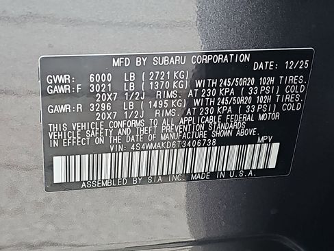 New 2026 Subaru Ascent Touring AWD/4WD image 45