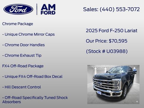 Used 2025 Ford F250 Lariat w/ Chrome Package AWD/4WD image 7