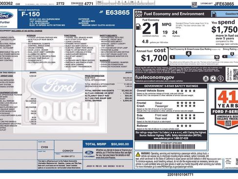 Used 2018 Ford F150 XLT w/ Equipment Group 302A Luxury image 58