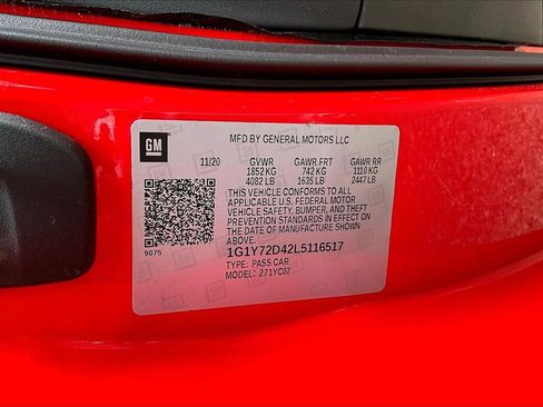 Used 2020 Chevrolet Corvette Stingray Preferred Cpe w/ 2LT Preferred Equipment Group image 15