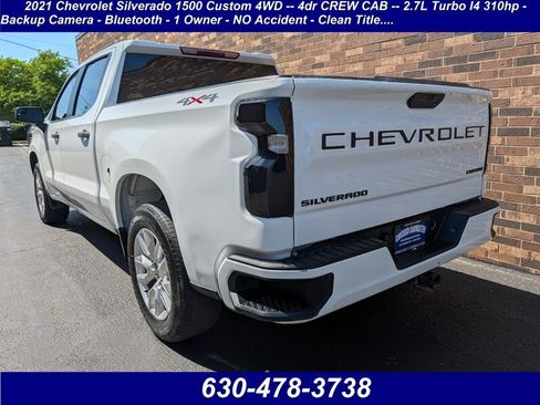 Used 2021 Chevrolet Silverado 1500 Custom w/ LPO, Dark Essentials Package AWD/4WD image 2