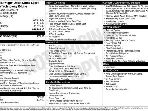 Used 2021 Volkswagen Atlas Cross Sport SE w/ V6 Towing Package FWD image 2