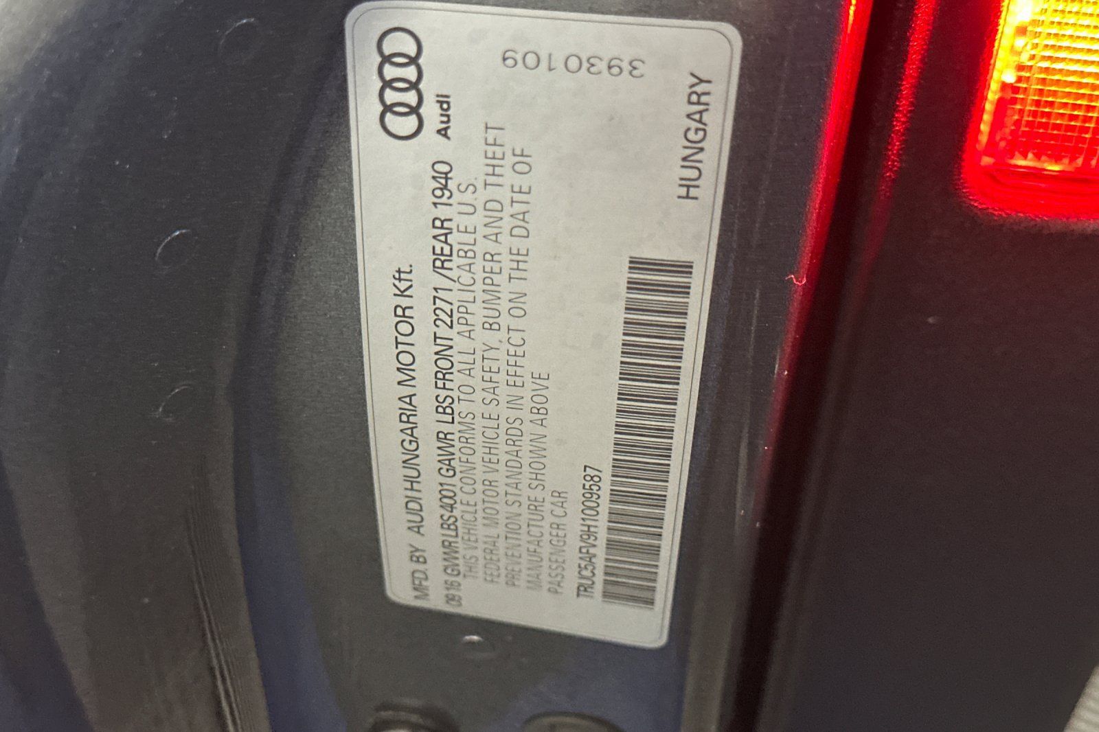 Used 2017 Audi TT 2.0T AWD/4WD image 54